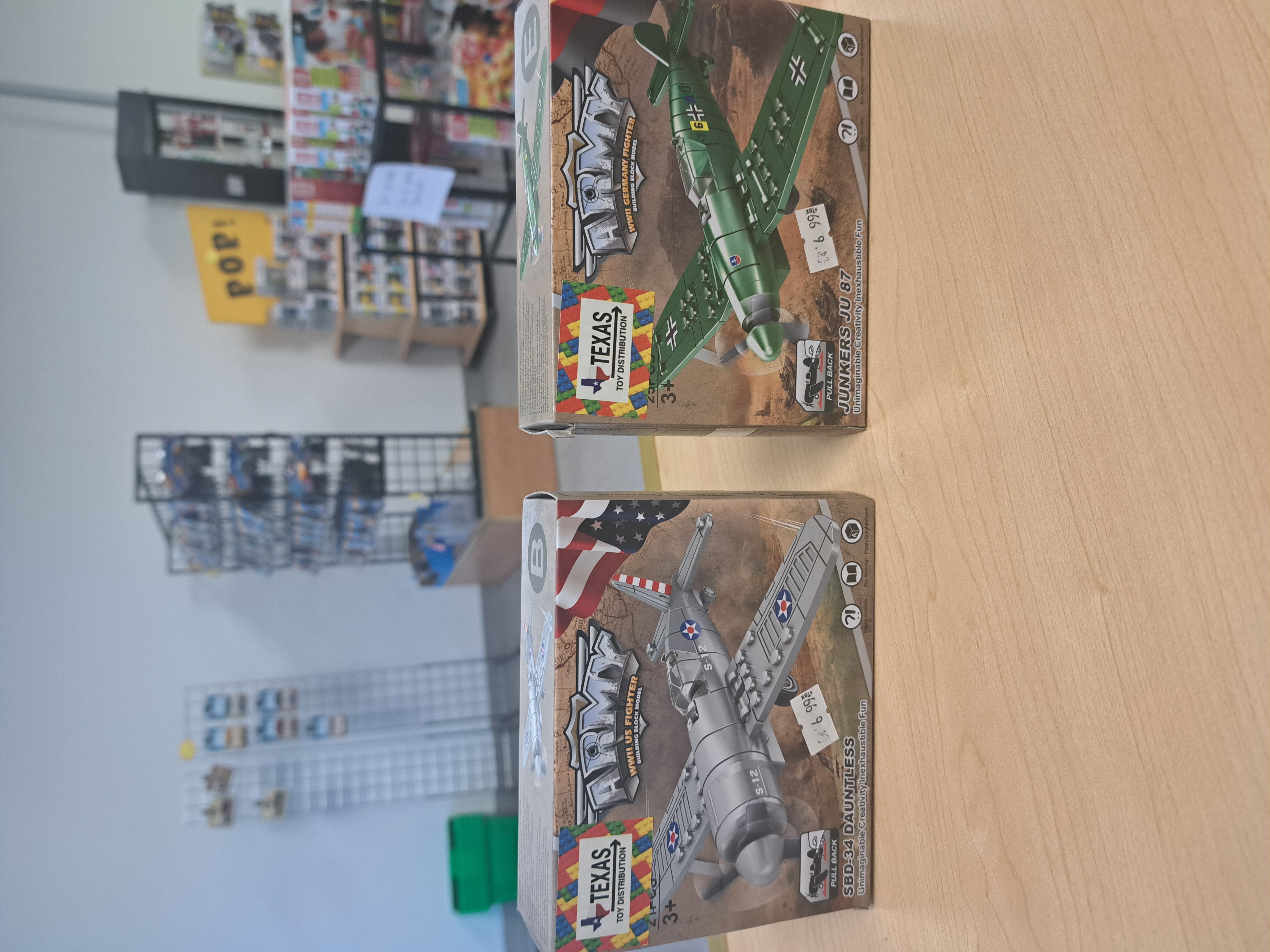 bloc de construction petit avion de guerre variés